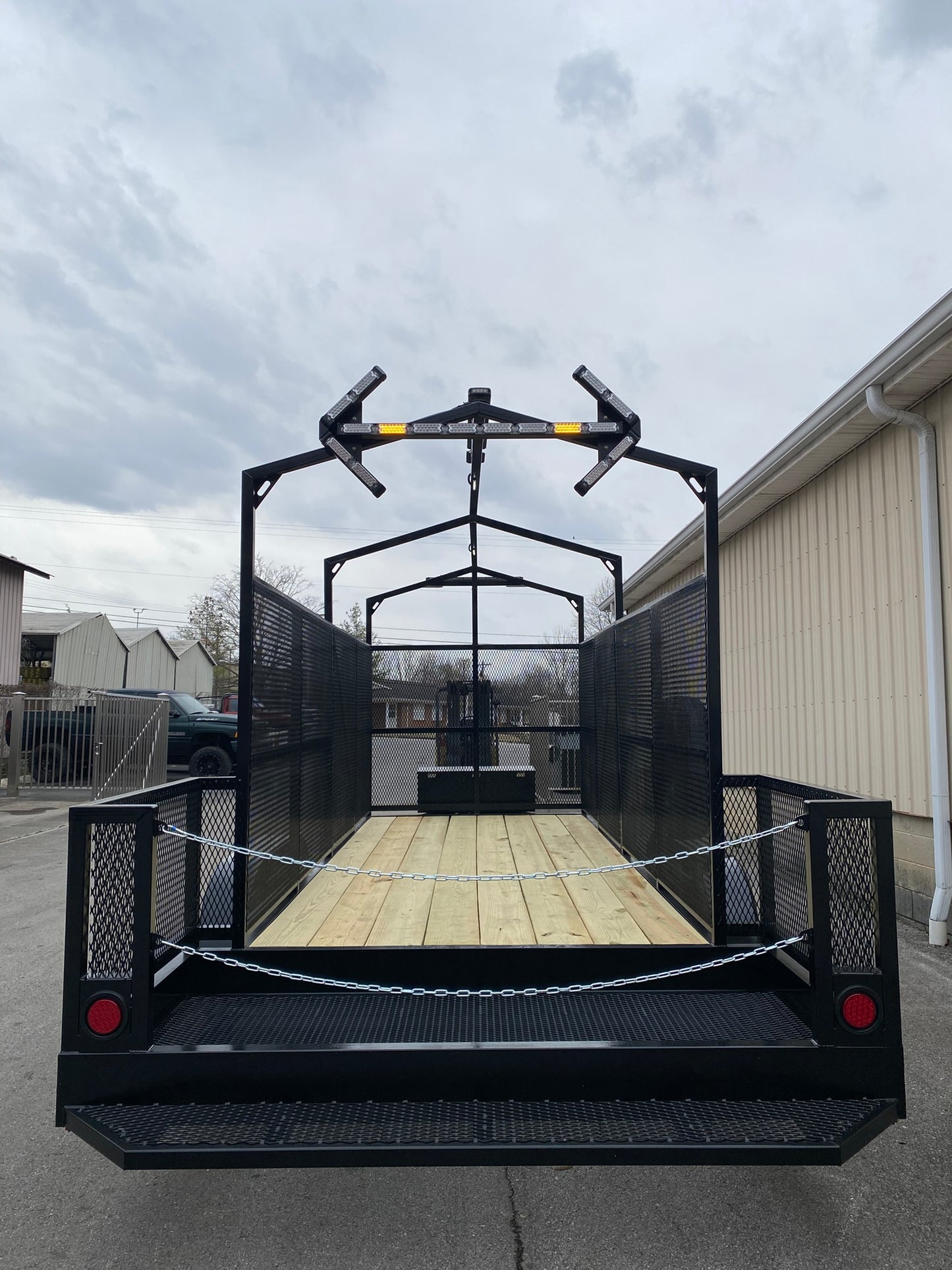 High Side Traffic Control Cone & Equipment Trailer