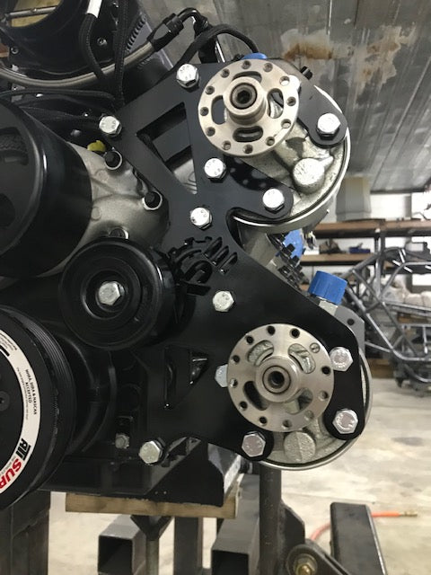 GM LS DUAL P-PUMP MOUNT BRACKET
