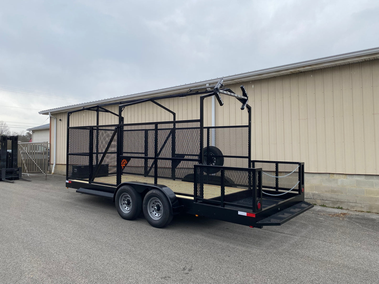 High Side Traffic Control Cone & Equipment Trailer