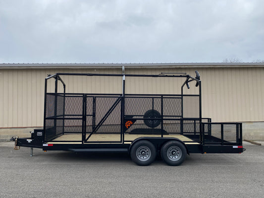 High Side Traffic Control Cone & Equipment Trailer