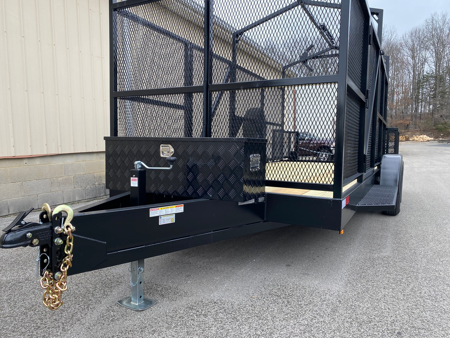 High Side Traffic Control Cone & Equipment Trailer