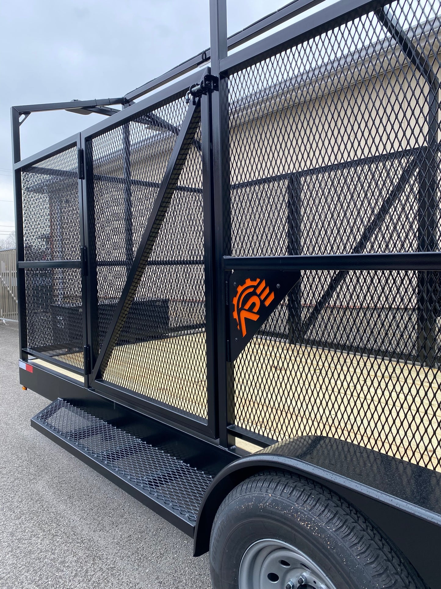 High Side Traffic Control Cone & Equipment Trailer