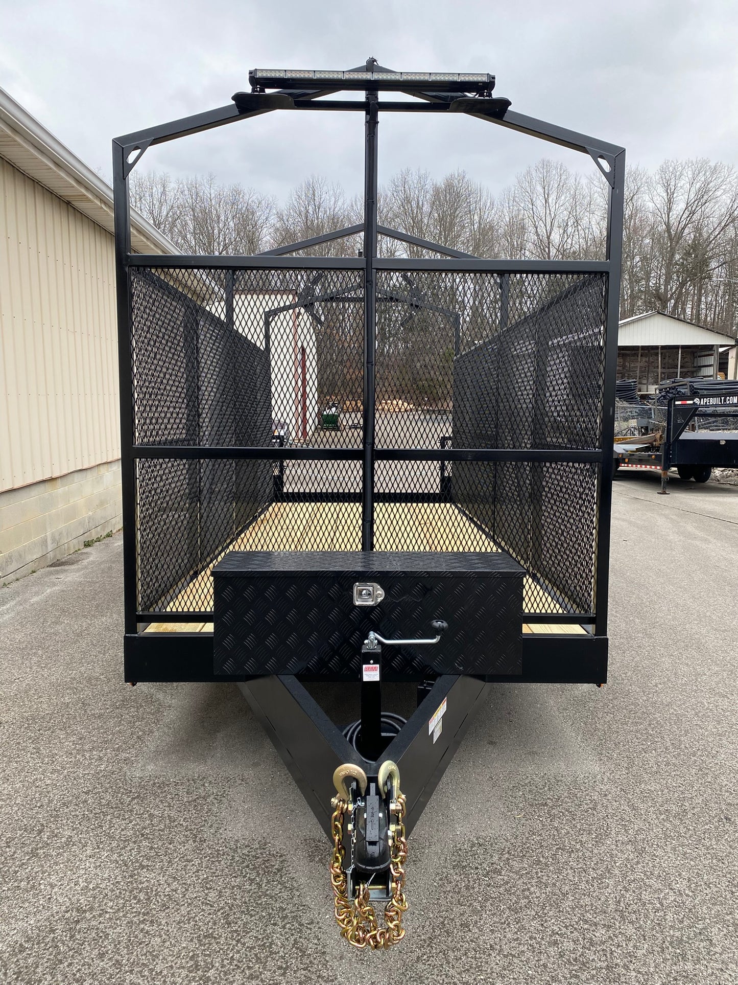 High Side Traffic Control Cone & Equipment Trailer