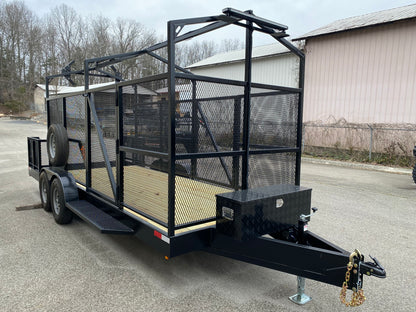 High Side Traffic Control Cone & Equipment Trailer