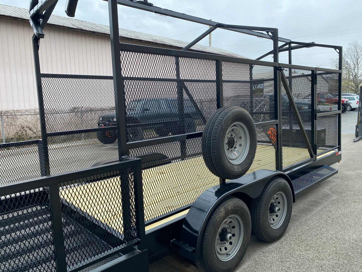 High Side Traffic Control Cone & Equipment Trailer