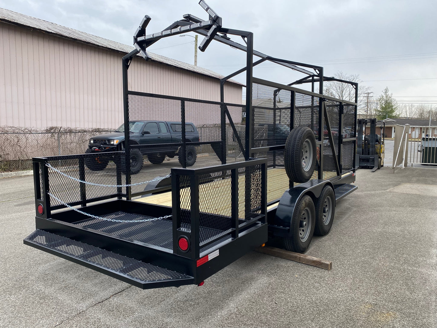High Side Traffic Control Cone & Equipment Trailer