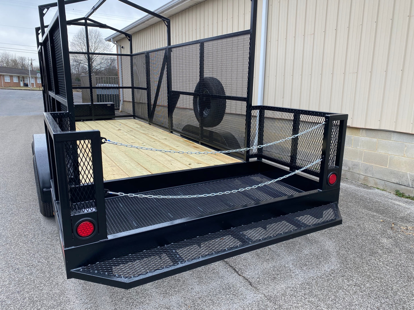 High Side Traffic Control Cone & Equipment Trailer